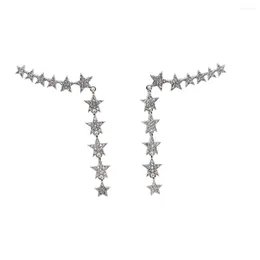 Stud Earrings Earings Fashion Jewelry Sweep Wrap Silver Plated Ear Stars Clip Cuffs For Women Femme Boucle D'oreille 2024