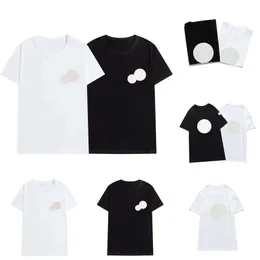 2024 새로운 고급 자수 Tshirt 패션 패션 개인화 남성 여성 디자인 티셔츠 100% 코트 고품질 흑백 여성 Tshirts