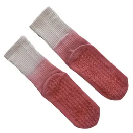 Pilates Socken Frauen Non Slip Sport Yoga Socken Frau Winter Warme Dicke Socke Männer Rot Schwarz Navy Grün Patchwork Einzigartige 240220