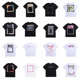 디자이너 T 셔츠 클래식 남성 셔츠 패션 고품질 브랜드 레터 편지 산스크리트 크로스 패턴 티셔츠 풀오버 탑 면화 Tshirts 2024