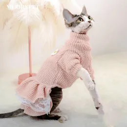 Cat Costumes Cute Clothes Autumn Kitten Deven Puppet Pet Spring Winter Dress Female