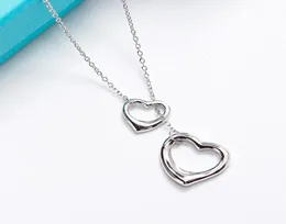 Agood Fashion Jewelry Accessories 925 Sterling Silver Halsband hängen för kvinnor Bröllopsfest Pure Silver3069239