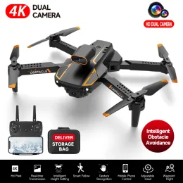 Drönare S91 4K Drone Profession Hinder Undvikande Dual Camera RC Quadcopter Dron 5G WiFi Long Range Remote Control Helicopter Toys