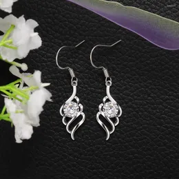 Orecchini pendenti CAOSHI Semplice ed elegante goccia per le donne Accessori in cristallo brillante Vita quotidiana Grazioso regalo Gioielli Fidanzamento