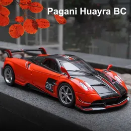 Diecast Model Arabalar 1 32 Pagani Huayra BC Supercar Alaşımlı Araba Oyuncak Araç Metal Koleksiyon Model Araba Ses ve Işık Çocuklar için Oyuncak Oyuncakları