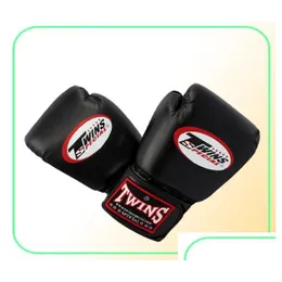 Skyddsutrustning 10 12 14 oz boxningshandskar pu läder muay thai guantes de boxeo slåss mma sandbag träning handske för män kvinnor barn2 dhpfl