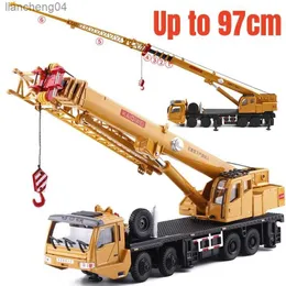 Diecast Model Cars 1/55 Wheeled Truck Ladder Crane Car Toy For Children 1 50 Diecast Miniature Vehicle Engineering Model Collection Gift For Boys