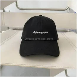 Ball Caps Embroidered Letter Hat Fashion Mens And Womens Same Style Couple Simple Casual Adjustable Baseball Drop Delivery Accessori Dhgfa