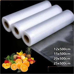 Other Kitchen Storage & Organization Kitchen Food Vacuum Bag Storage Bags For Sealer Vacuums Packaging Drop Delivery Home Garden Kitch Dhbsv