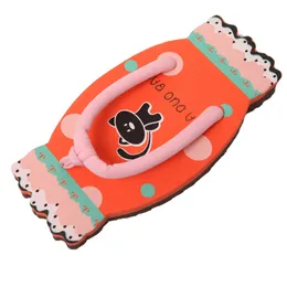 Pantofola da frutta estiva Cartoon Cute Home Candy Series Pantofole da cartone animato con fondo piatto con chiusura a fondo piatto verde gatto rosa