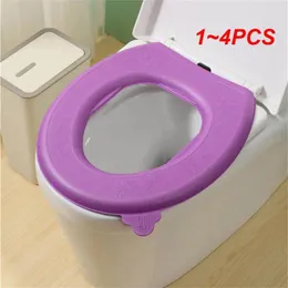 Toilet Seat Covers 1-4PCS Cover Mat Moisture-proof Universal All Season Closestool Warmer Gadgets Bathroom Pad Waterproof