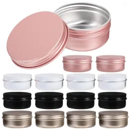 Garrafas de armazenamento 20 PCs Alumínio pode creme JAR JAR Candy Tin Metal Travel Recifers para produtos de higiene pessoal