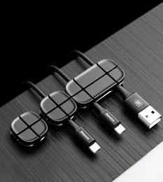 Устройство для намотки кабеля Гибкий силиконовый органайзер для USB-кабеля Проводной шнур управления Кабельный зажим Держатель для мыши Наушники Earphone1262074