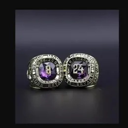 American men's professional basketball legend number 8 and 24 classic number souvenir ring301z
