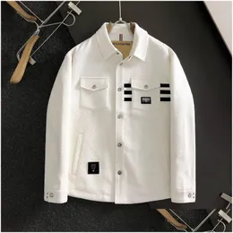 Men'S Plus Size Outerwear & Coats Autumn Winter Men Fashion Work Casual Outerwear Suits Jacket Coat Tops 23Fw Dec 22 Drop Delivery Ap Otv5E