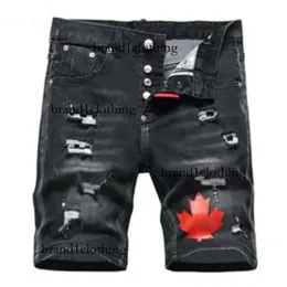 tr apstar da uomo hip hop rock moto moto regressed denim biker dsq summer nero d2 ceans Short 1107