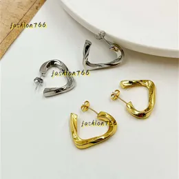 Stud New Triangle Earrings Stud Twisted Lines Light Light Luxury Commuter Niche Hade Trend Advent Accous