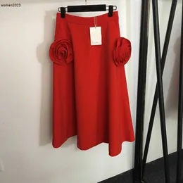 Kobiet Designerka Półka spódnica marka damska spódnice obiad eleganckie spódnice luksusowe wysokiej klasy odzież kwiat puszysty sukienkę A-line 24 lutego