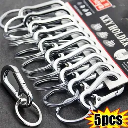 Schlüsselanhänger 1/5 stücke Kürbis Schnalle Kletterhaken Edelstahl Auto Starke Karabiner Form Schlüsselbund Metall Zinklegierung Schlüsselhalter Ring