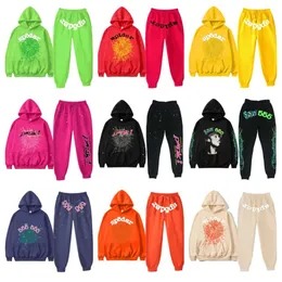 Tasarımcı SP5der Genç Marka Thug Hoodies 555 Örümcek Kapüşonlu Erkek Kadın Hoodies İşlemeli Örümcek Sweatshirt Grafik Sweatshirt Salkuklar Moda