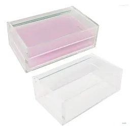 Makeup Brushes 2 Layers Acrylic False Eyelashes Display Box Empty Lash Packaging Storage Containers Double Layer Eyelash