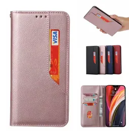 Multicard slot läder plånbok telefonfodral för Xiaomi Redmi Note 9 Pro 9A 9S MI Note 10 Pro Motorola Moto Edge G 5 Plus Cover Cases4762920