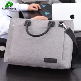 Oyixinger High Quality And Simplicity Business Bags Men Briefcase Laptop Bag File Package Nylon Women Office Handbag Work Bags CJ1339W