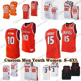 NCAA Custom S-6xl Syracuse Orange College Basketb All 3 Judah Mintz Jerseys Maliq Brown JJ Starling 10 Naheem McLeod Kyle Cuffe Jr. Niko Ruffin Peter Carey Mounir Hima