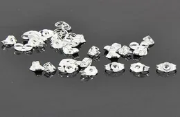 1000piecelot High Quality silver Earring Back Jewelry Accessories Metal Ear Plugs with 925 stamp Stud Earrings Stopper finding Wh5868838