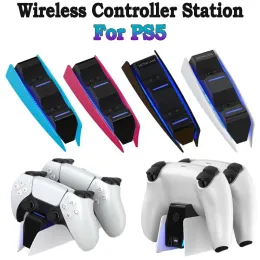Chargers Dual Charging Dock Charger Stand For PS5 TypeC DualSense Charging Station for PlayStation 5 DualSense Wireless Game Controller