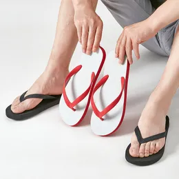 Infradito in gomma Pantofole Infradito piatte Pantofola Scarpe da spiaggia casual estive rosso nero