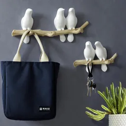 Wall Decorations Home Accessories Living Room Hanger Resin Bird H Key Hook Kitchen Coat Clothes Towel Hat Handbag Holder 240220