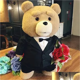 حيوانات أفخم محشوة دمى أفخم P 8 أنماط فيلم Teddy Bear Ted 2 Toys in Sare Soft Stuffed Animals 45cm هدية عيد ميلاد لصديق جيد Drop Dhyak 240314