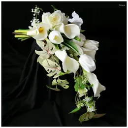 زهور الزفاف ويتني وصول 2024 بوكيه Calla calla accessoires de mariage demoiselle d honneur mariages