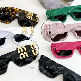 Cat Eye S Designers Senhoras Mumu Óculos Letras Douradas Pernas Mens Designer Óculos de Sol com Caixa Praia Óculos de Sol Goggle