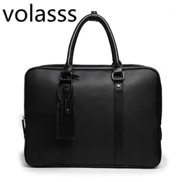 2020 mężczyzn Messenger Computer Bag Man 14-calowa skórzana laptopa Torebka torebka Single Bolso torebki Bandolera Hombre Sac homme Women1306L