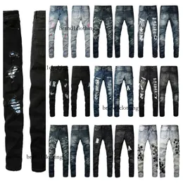 디자이너 Skinny Moda Per Uomo pantaloni da donna viola marca 청바지 neri grigi foro nuovo stile ricamo autocoltivazione piedi piccoli01
