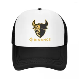 Шариковые кепки Binance Coin Crypto Miners Шляпы-дальнобойщики Bnb Mesh Net Бейсбольная кепка Snapback Открытый хип-хоп Регулируемая фуражка для мужчин и женщин