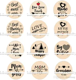 Mixed LOVE MOM GRANMA AUNT TEACH glass snap button Diy jewelry accessories fashion style charm jewelry2642698
