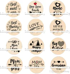 Mixed LOVE MOM GRANMA TANTE TEACH Glas-Druckknopf Diy-Schmuckzubehör Modestil-Charm-Schmuck2642698