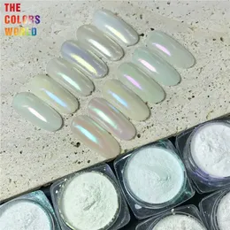 TCT-620 Diamond Magic Mirror Effect Pigment Aurora Chrome Nail Pearl Rubbing Dipping Pixie Dust Gel Polish Nails Art Glitter 240219