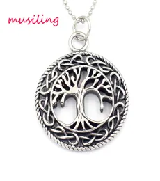 Árvore da vida 316l pingentes de aço inoxidável colar corrente pêndulo encantos reiki amuleto moda masculina jóias7144954