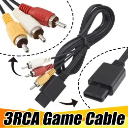 Cables 10pcs 1.8m 6ft AV TV RCA CORD CALL FOR GAME CUBE/for SNES GAMECUBE/for N64 64 Game Cable أقل سعر