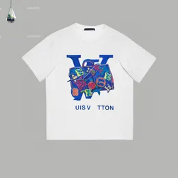 2024 TEES MENS 디자이너 T 셔츠 남성 여성 Tshirts 편지 인쇄 짧은 슬리브 여름 셔츠 남성 느슨한 티 아시아 크기 S-XXXL TP6047