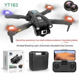 YT163 DRONE Hava Fotoğrafçılığı Yüksek tanımlı Optik Akış Engel Kaçınma Uzaktan Kontrollü Uçak Solunum Işık Quadcopter