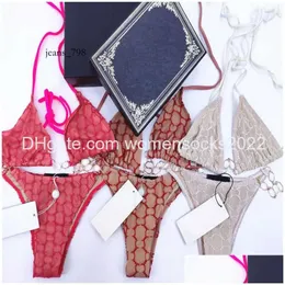 Bademode Sexy Brief Stickerei gclies Bikini Set gglies gu Damen Bademode Designer Metallkette Badeanzug Split Badeanzüge für Damen Geschenk 82 s s