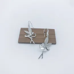 Halskette Ohrringe Set Europa Modisch versilbert Sweet Angel Elf Tropfenohrring Anhänger für Mädchen Geburtstagsgeschenk