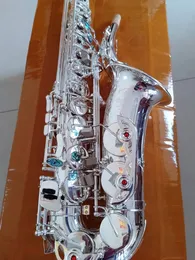 Ny klassisk Mark vi e-flat altsaxofon silverning mässing carved en-till-en fransk hantverkstillverkning jazzinstrument alt sax med fall