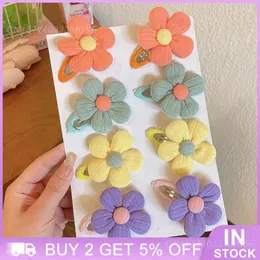 Hair Accessories Cute Bangs Clip Multi Scenario Use Children Smooth Flower Hairpin Style Baby Product High-quality Fabric