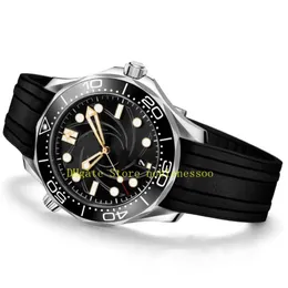 New Model Mens Automatic Watch Men 007 Black Dial 300mm Limited Edition Rubber Strap Men Watches Wristwatche2971